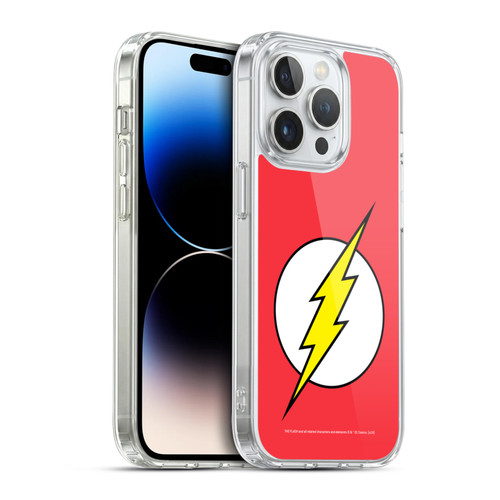 The Flash DC Comics Logo Plain Soft Gel Case for Apple iPhone 14 Pro & MagSafe