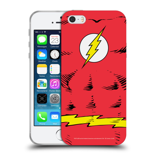 The Flash DC Comics Logo Costume Soft Gel Case for Apple iPhone 5 / 5s / iPhone SE 2016