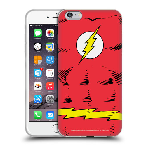 The Flash DC Comics Logo Costume Soft Gel Case for Apple iPhone 6 Plus / iPhone 6s Plus