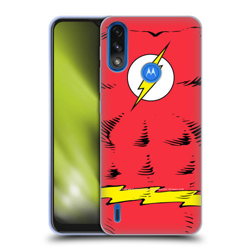 The Flash DC Comics Logo Costume Soft Gel Case for Motorola Moto E7 Power / Moto E7i Power