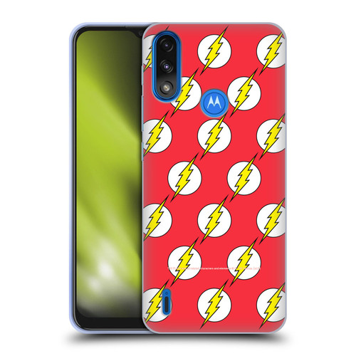 The Flash DC Comics Logo Pattern Soft Gel Case for Motorola Moto E7 Power / Moto E7i Power