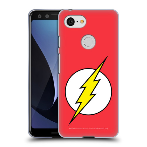 The Flash DC Comics Logo Plain Soft Gel Case for Google Pixel 3