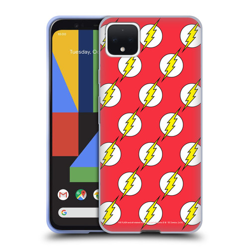 The Flash DC Comics Logo Pattern Soft Gel Case for Google Pixel 4 XL