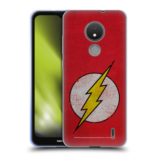 The Flash DC Comics Logo Distressed Look Soft Gel Case for Nokia C21