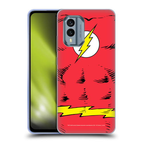 The Flash DC Comics Logo Costume Soft Gel Case for Nokia X30