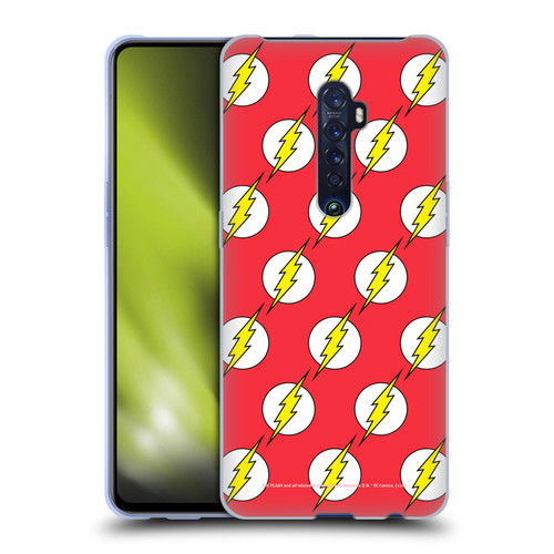 The Flash DC Comics Logo Pattern Soft Gel Case for OPPO Reno 2