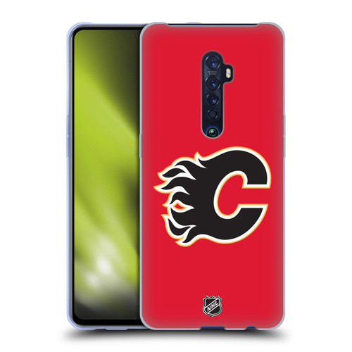 NHL Calgary Flames Plain Soft Gel Case for OPPO Reno 2