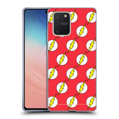 The Flash DC Comics Logo Pattern Soft Gel Case for Samsung Galaxy S10 Lite