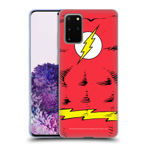 The Flash DC Comics Logo Costume Soft Gel Case for Samsung Galaxy S20+ / S20+ 5G