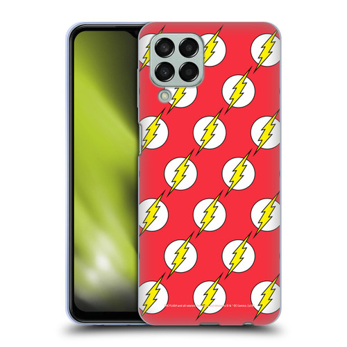 The Flash DC Comics Logo Pattern Soft Gel Case for Samsung Galaxy M33 (2022)