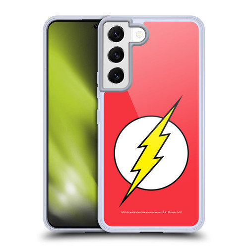 The Flash DC Comics Logo Plain Soft Gel Case for Samsung Galaxy S22 5G