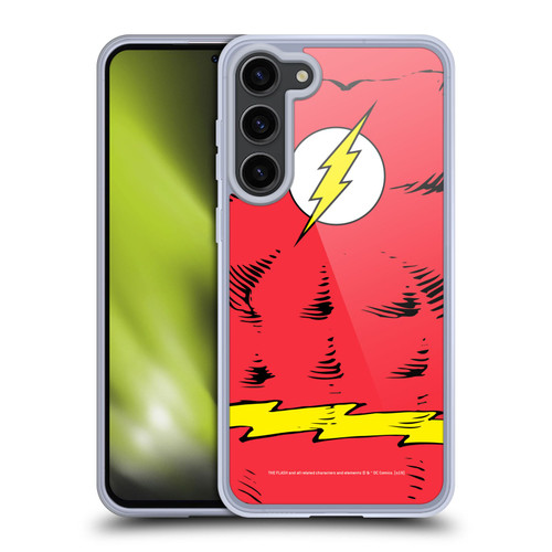 The Flash DC Comics Logo Costume Soft Gel Case for Samsung Galaxy S23+ 5G