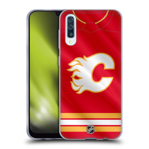 NHL Calgary Flames Jersey Soft Gel Case for Samsung Galaxy A50/A30s (2019)