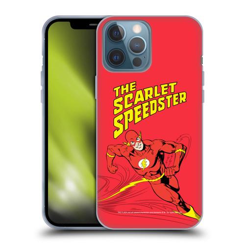 The Flash DC Comics Vintage Scarlet Speedster Soft Gel Case for Apple iPhone 13 Pro Max