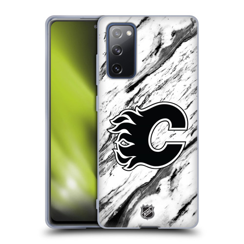 NHL Calgary Flames Marble Soft Gel Case for Samsung Galaxy S20 FE / 5G