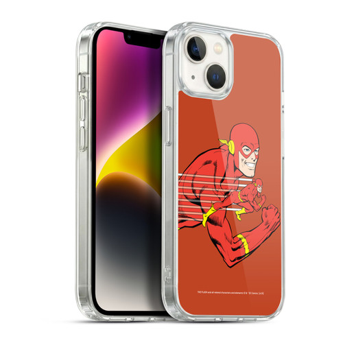 The Flash DC Comics Vintage Double Soft Gel Case for Apple iPhone 14 Plus & MagSafe