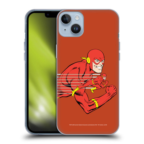 The Flash DC Comics Vintage Double Soft Gel Case for Apple iPhone 14 Plus