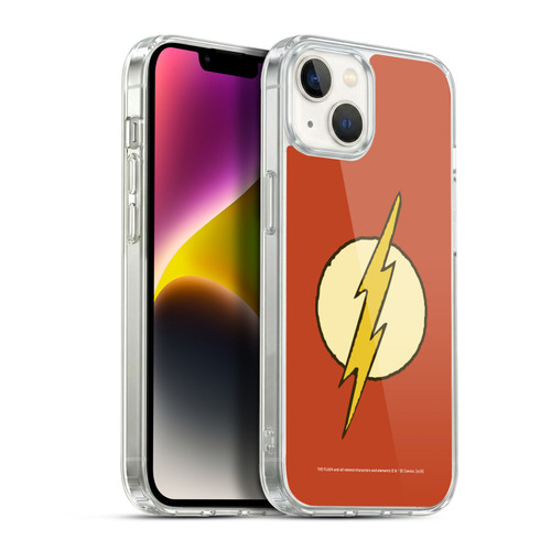 The Flash DC Comics Vintage Logo Soft Gel Case for Apple iPhone 14 Plus & MagSafe