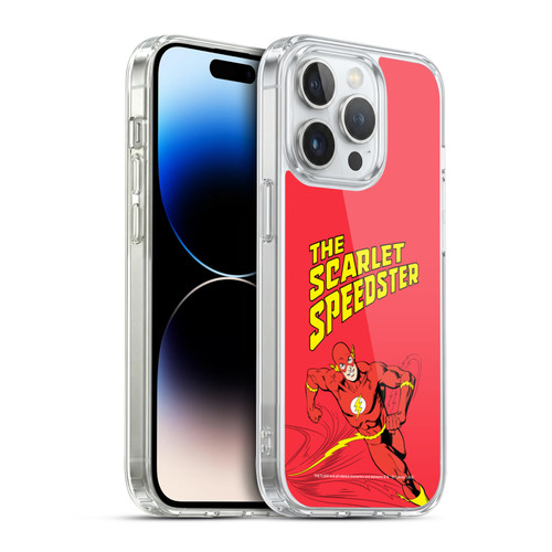The Flash DC Comics Vintage Scarlet Speedster Soft Gel Case for Apple iPhone 14 Pro & MagSafe