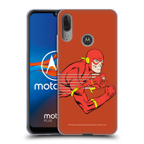 The Flash DC Comics Vintage Double Soft Gel Case for Motorola Moto E6 Plus