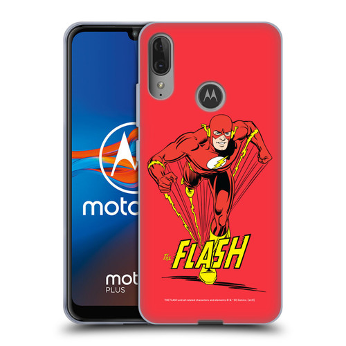 The Flash DC Comics Vintage Speedster Soft Gel Case for Motorola Moto E6 Plus