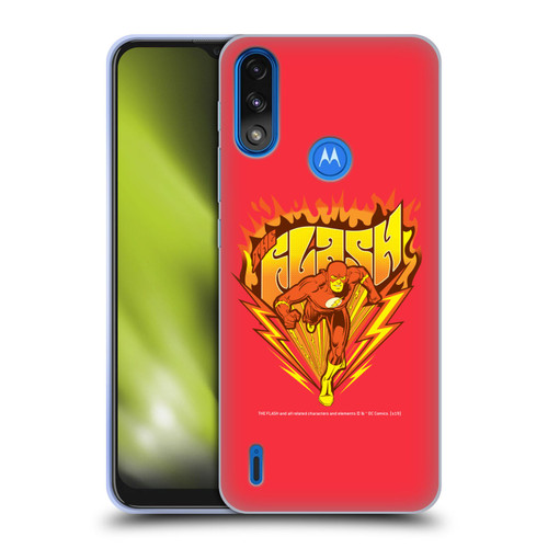 The Flash DC Comics Vintage Fastest Man Soft Gel Case for Motorola Moto E7 Power / Moto E7i Power