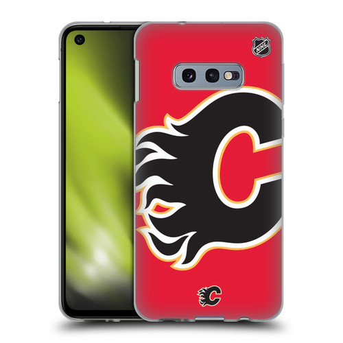 NHL Calgary Flames Oversized Soft Gel Case for Samsung Galaxy S10e