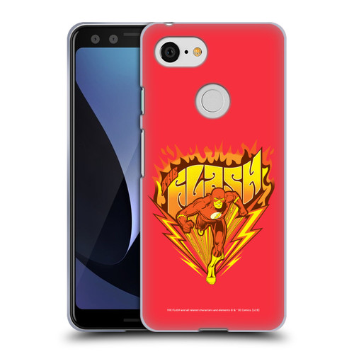 The Flash DC Comics Vintage Fastest Man Soft Gel Case for Google Pixel 3