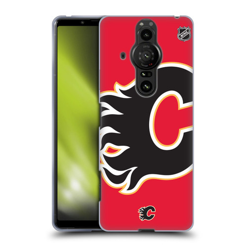 NHL Calgary Flames Oversized Soft Gel Case for Sony Xperia Pro-I