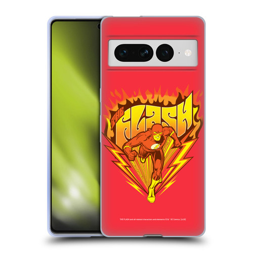 The Flash DC Comics Vintage Fastest Man Soft Gel Case for Google Pixel 7 Pro