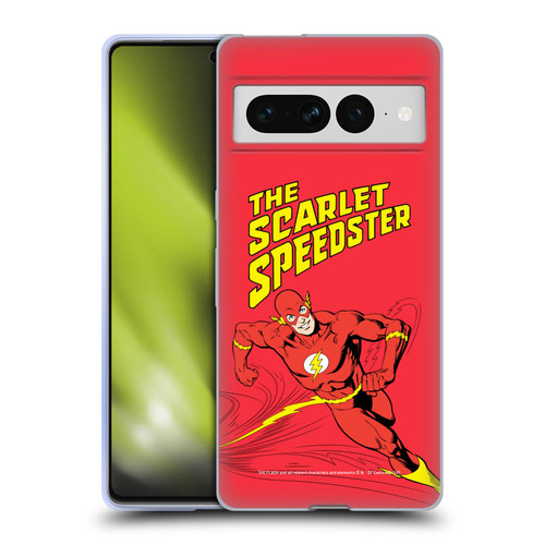The Flash DC Comics Vintage Scarlet Speedster Soft Gel Case for Google Pixel 7 Pro