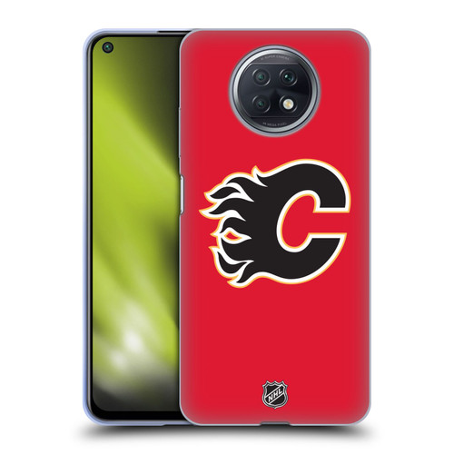 NHL Calgary Flames Plain Soft Gel Case for Xiaomi Redmi Note 9T 5G