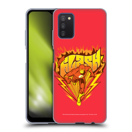 The Flash DC Comics Vintage Fastest Man Soft Gel Case for Samsung Galaxy A03s (2021)