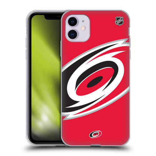 NHL Carolina Hurricanes Oversized Soft Gel Case for Apple iPhone 11
