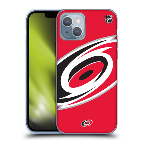 NHL Carolina Hurricanes Oversized Soft Gel Case for Apple iPhone 14