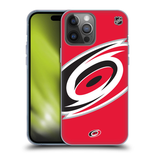 NHL Carolina Hurricanes Oversized Soft Gel Case for Apple iPhone 14 Pro Max