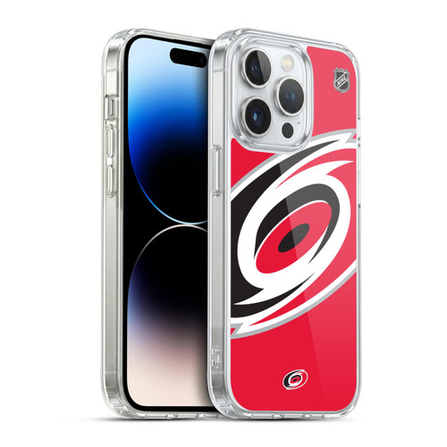 NHL Carolina Hurricanes Oversized Soft Gel Case for Apple iPhone 14 Pro