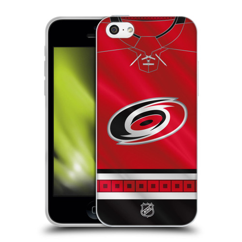 NHL Carolina Hurricanes Jersey Soft Gel Case for Apple iPhone 5c