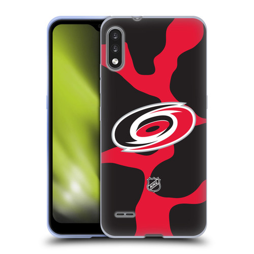 NHL Carolina Hurricanes Cow Pattern Soft Gel Case for LG K22