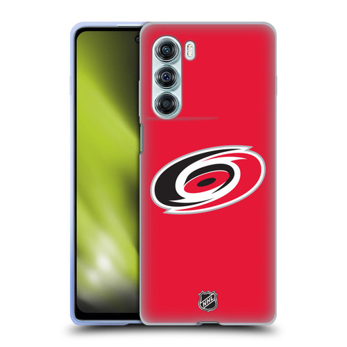 NHL Carolina Hurricanes Plain Soft Gel Case for Motorola Edge S30 / Moto G200 5G