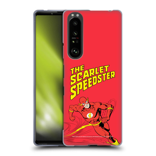 The Flash DC Comics Vintage Scarlet Speedster Soft Gel Case for Sony Xperia 1 III