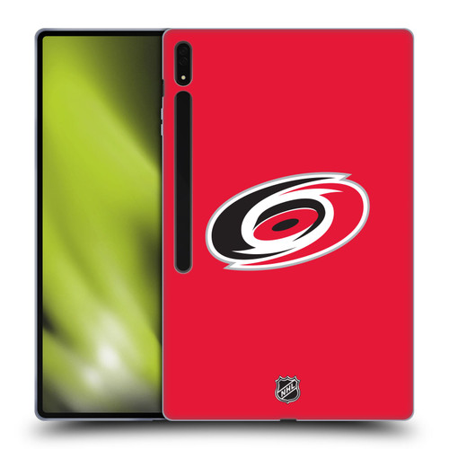 NHL Carolina Hurricanes Plain Soft Gel Case for Samsung Galaxy Tab S8 Ultra