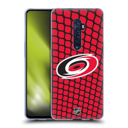 NHL Carolina Hurricanes Net Pattern Soft Gel Case for OPPO Reno 2