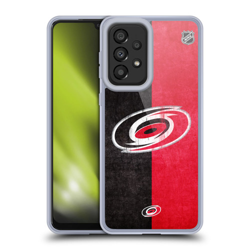 NHL Carolina Hurricanes Half Distressed Soft Gel Case for Samsung Galaxy A33 5G (2022)