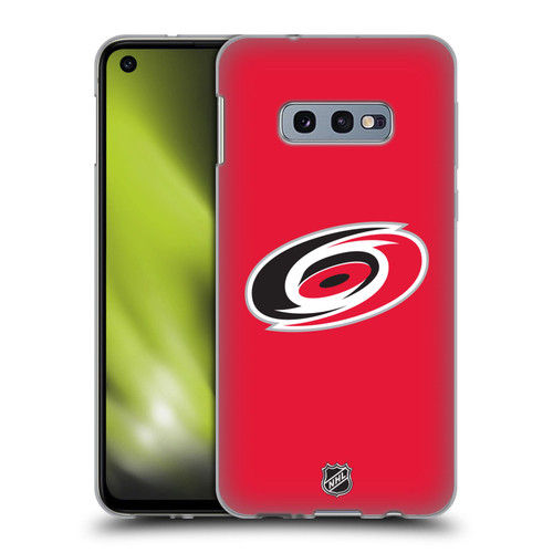 NHL Carolina Hurricanes Plain Soft Gel Case for Samsung Galaxy S10e