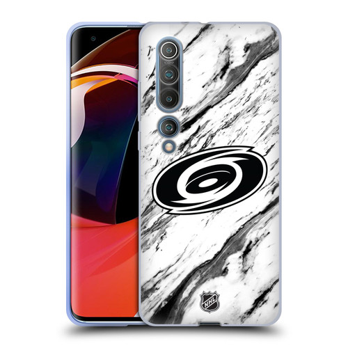 NHL Carolina Hurricanes Marble Soft Gel Case for Xiaomi Mi 10 5G / Mi 10 Pro 5G