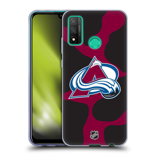 NHL Colorado Avalanche Cow Pattern Soft Gel Case for Huawei P Smart (2020)