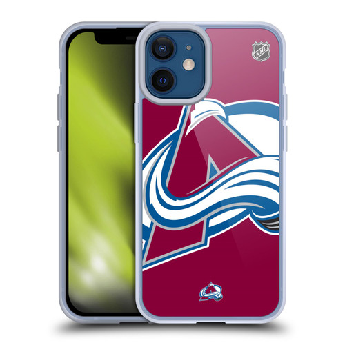 NHL Colorado Avalanche Oversized Soft Gel Case for Apple iPhone 12 Mini