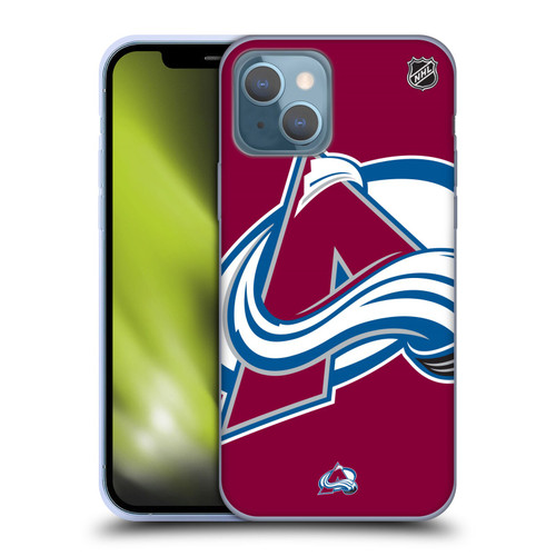 NHL Colorado Avalanche Oversized Soft Gel Case for Apple iPhone 13
