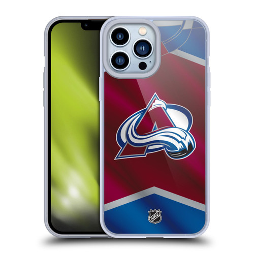 NHL Colorado Avalanche Jersey Soft Gel Case for Apple iPhone 13 Pro Max